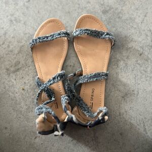 Denim sandals